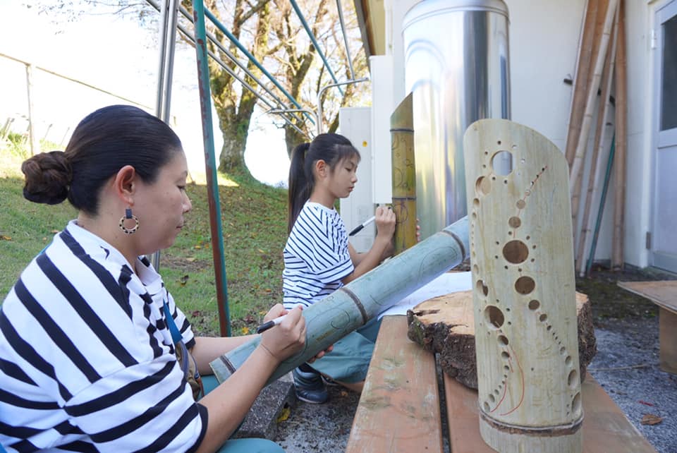 不二聖心産❝竹あかり❞を作ろう