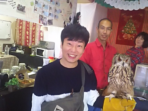 富士のすそので飛ぶ鷹＆ふくろう！