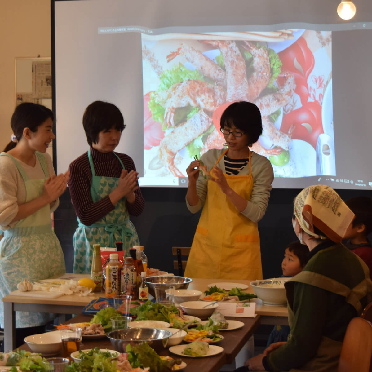 ライスペーパーを使ったベトナム料理教室