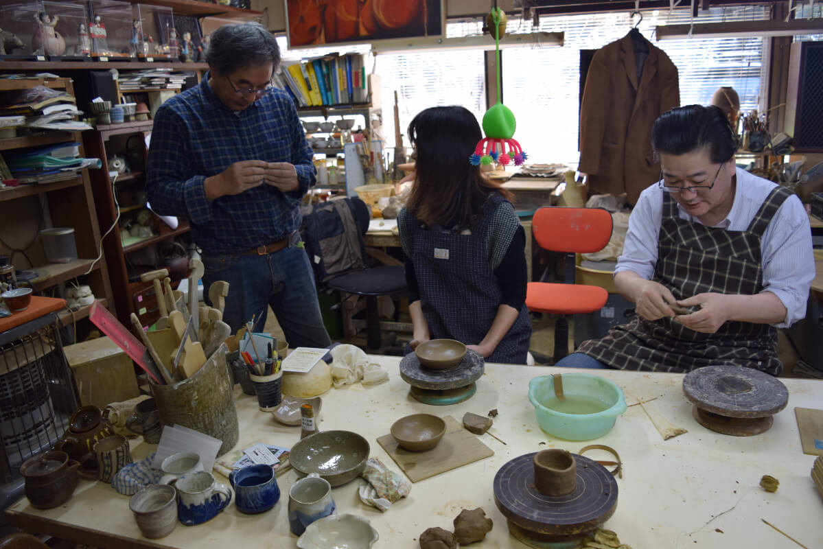 富士山のお皿を作ろう (深良窯 村上陶房)