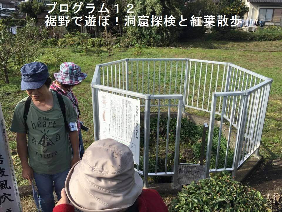 裾野で遊ぼ!洞穴と紅葉散歩オヤツつき