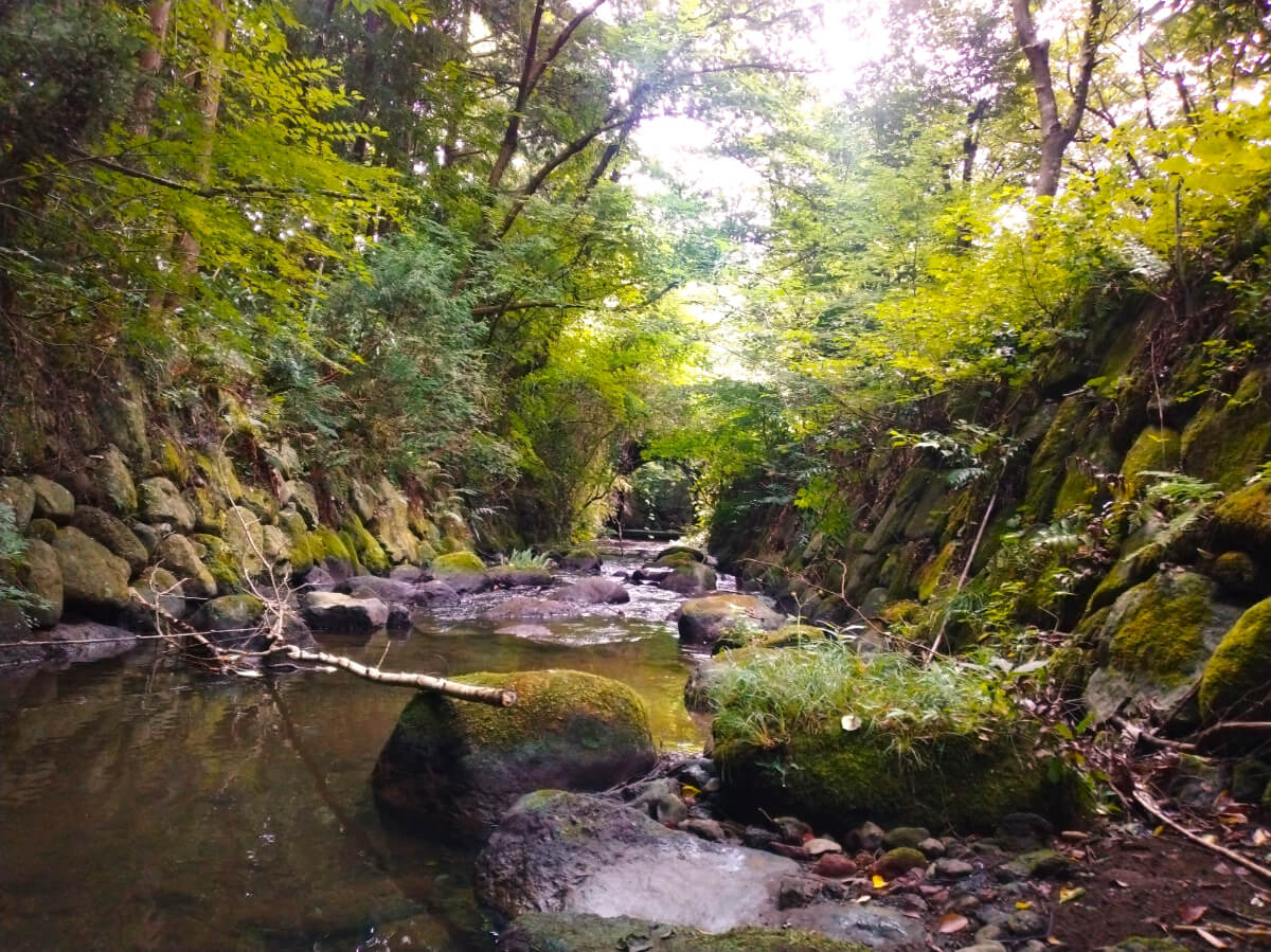 夏のブラタグチ レンガ眼鏡橋を川の中から見よう!