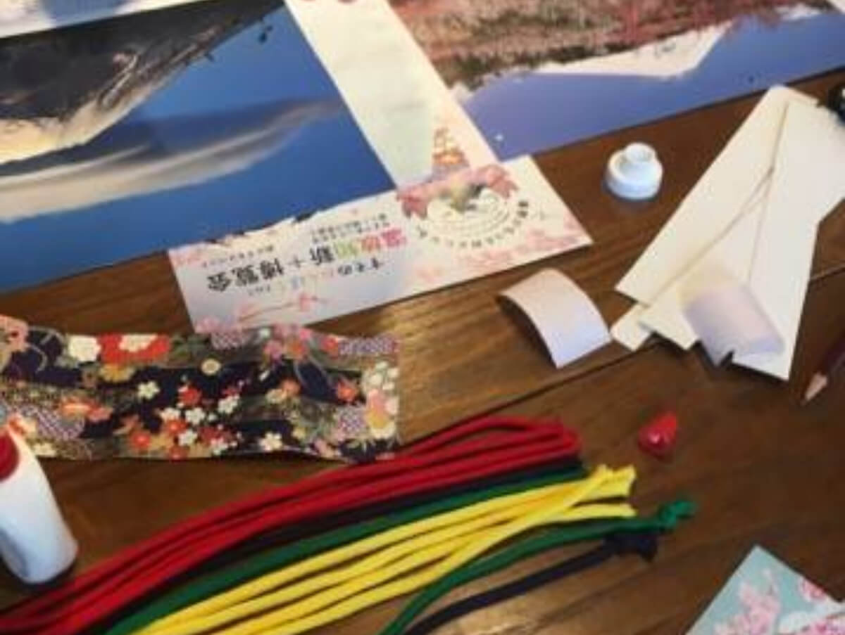 裾野市のカレンダーを使って富士山紙バッグを作ろう！