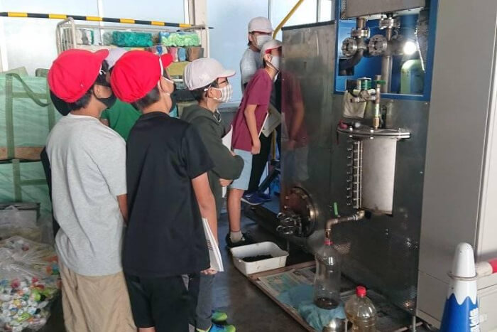 豊富士商事 プラスチック油化の授業