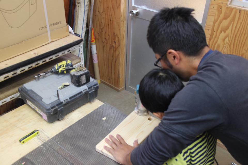 オリジナルカッティングボード作り