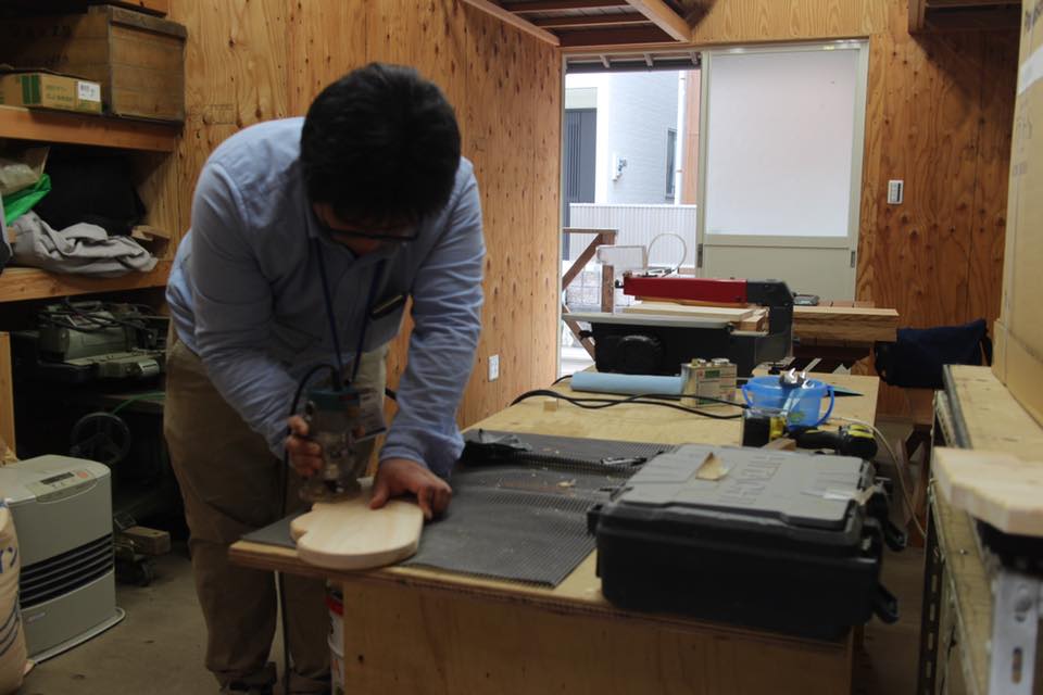 オリジナルカッティングボード作り