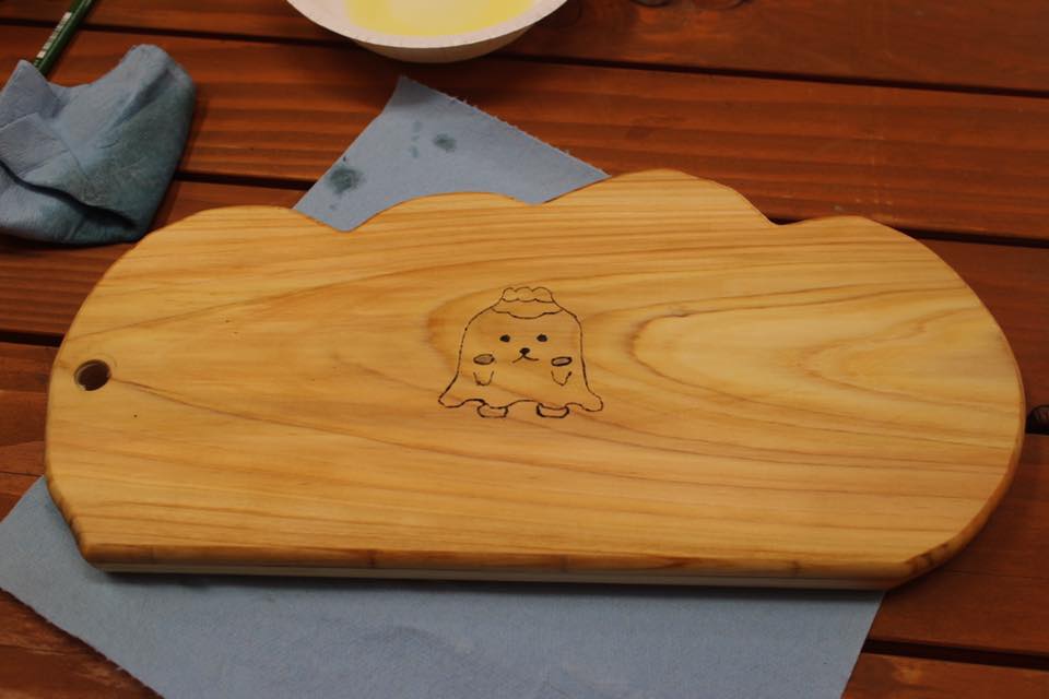 オリジナルカッティングボード作り